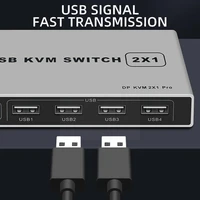 dual port 8k displayport kvm switch compatible with in switch usb 2 4kx2k60hz 144hz 2k 1 displayport kvm 4k144hz out dp m1h1