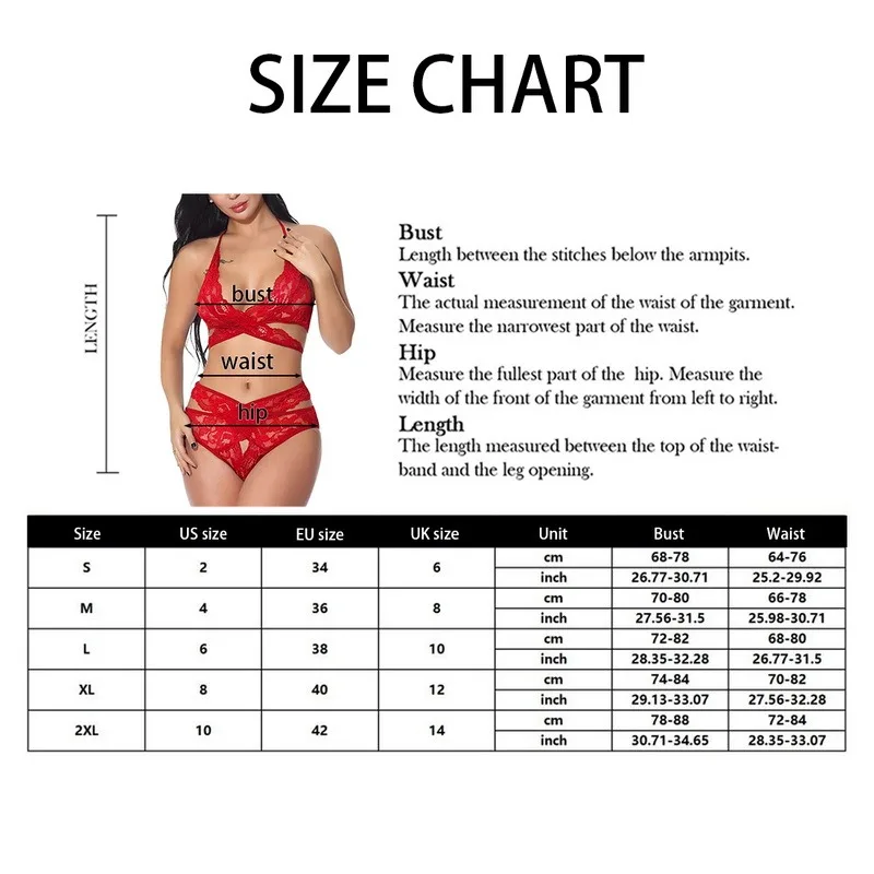 

Ladies Sexy Perspective Lace Bra + Panties Set Eyelash Lace Cross Halter Back Extremely Seductive Sensual Pajama Set Bra Set