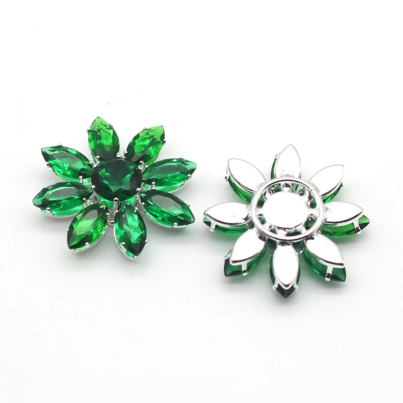 ZMASEY новые циркониевые пуговицы 2 шт./лот 30 мм для цветов золотые ручные аксессуары