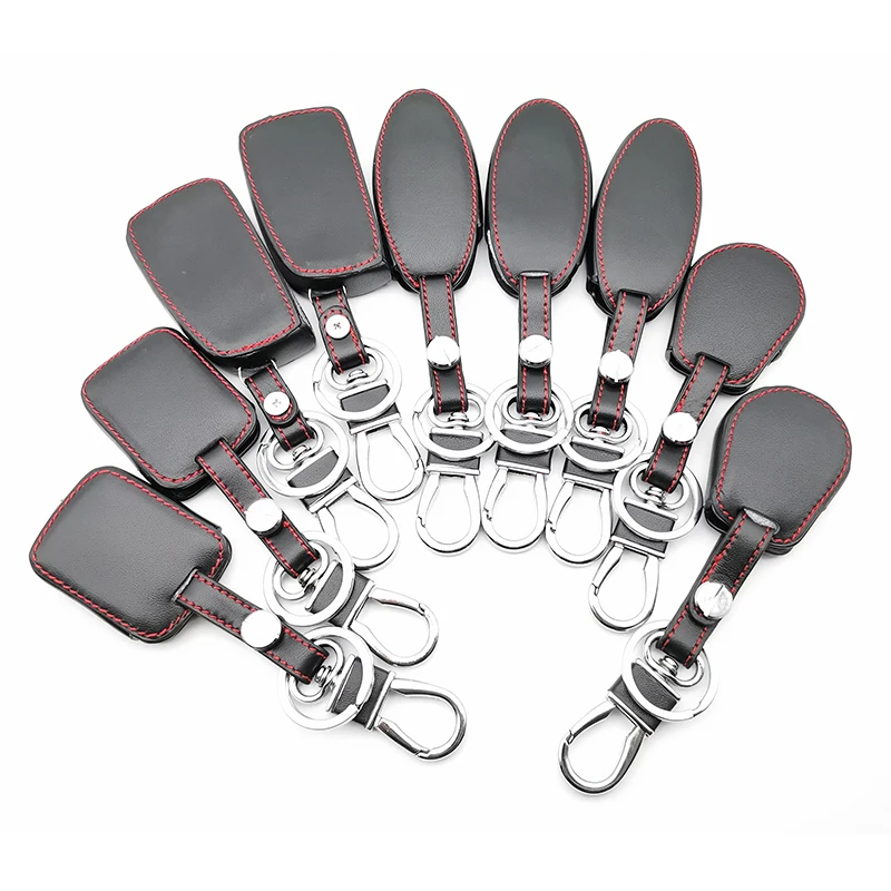 

Hot Sale Leather Car Key Case Cover For Nissan Qashqai J10 J11 X-Trail T31 T32 kicks Tiida Pathfinder Murano Note Juke Micra