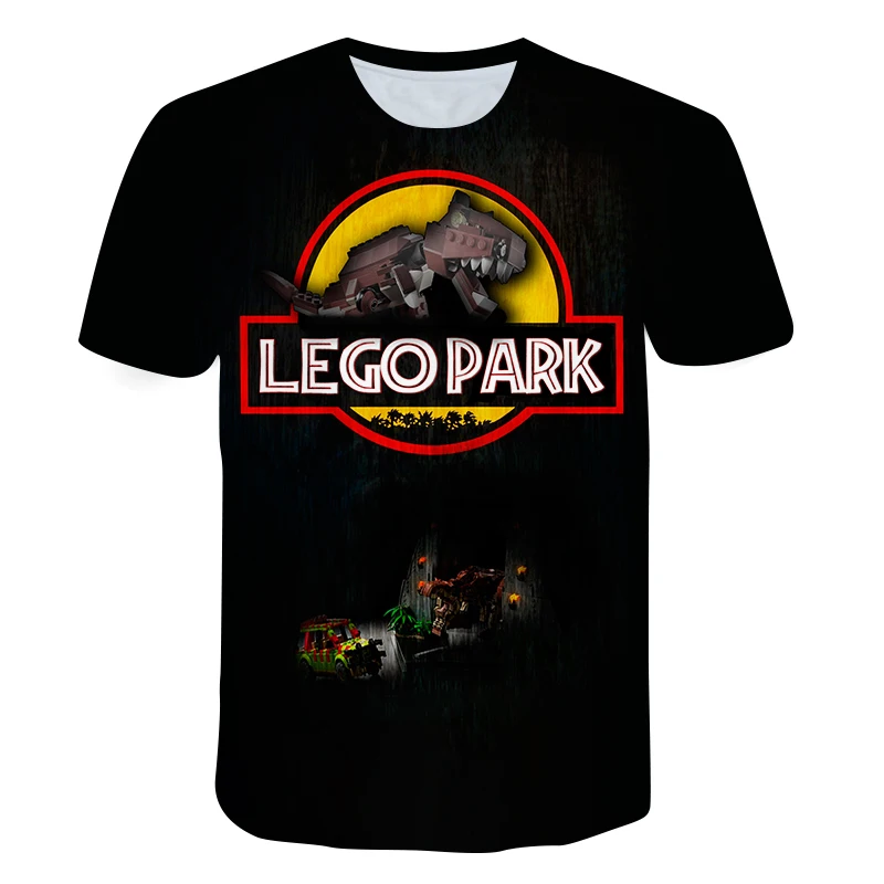 

T-shirt For Boys Girls Jurassic park/world graphic tshirts Boys Girls Kids Clothes Dinosaur Animal 3D Print t shirt Tops