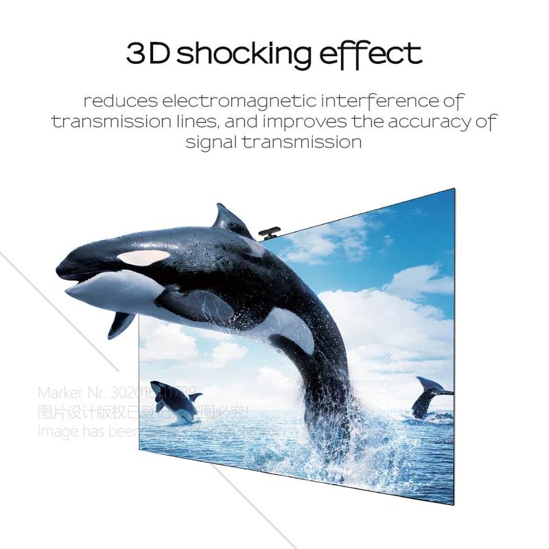 Аун Высокоскоростной HDMI Кабель обновление версии 2 0 поддержка 3D 2K 4K для ТВ HD