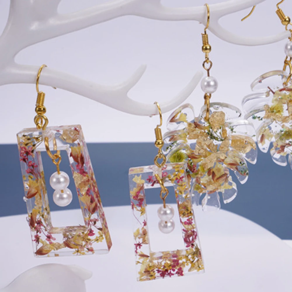 Хит Кристалл эпоксидная смола УФ клей плесень Силиконовая Серьга Кулон литье