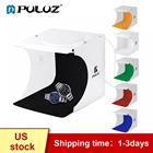 PULUZ 2LED светильник box мини фотостудия коробка 1100LM фотобокс с светильник в форме палатки для студийной фотосъемки в наборе  6 Цвет фон для фотосъемки