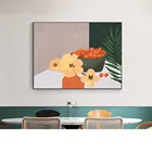 Декоративная картина в скандинавском стиле, Электрический измерительный прибор для рисования растений, кошек, фруктов, ресторанов, на холсте, для гостиной и спальни