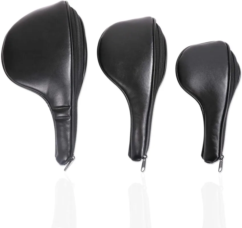 

Golf Club Headcovers Set of 3 Synthetic Leather Head Covers Numbered 1, 3, 5, Fits Wood Drivers