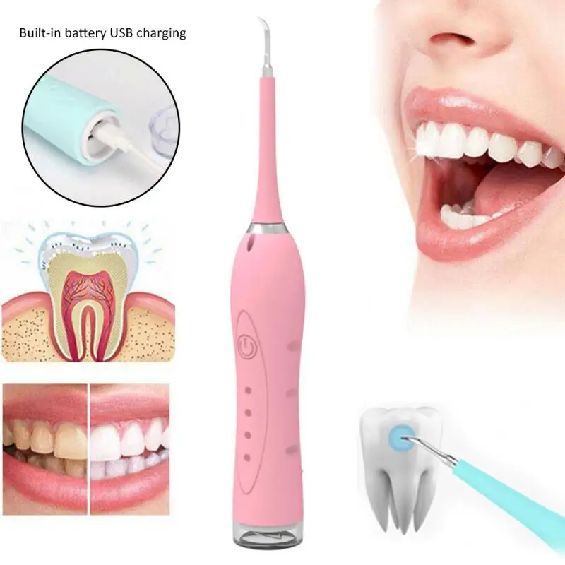 USB зарядка бытовой электрический Ультра звуковой инструмент от зубных пятен для