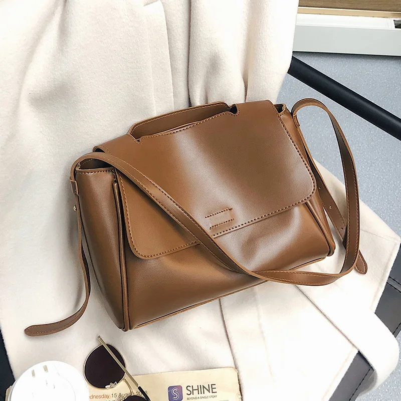 

Вместительные сумки через плечо из искусственной кожи для женщин, новинка осень-зима 2020, модные сумки, женская натуральная сумка через плеч...