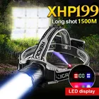 Новый XHP199 супер яркий мощный светодиодный налобный фонарь 18650 высокой мощности налобный фонарь, используемый для рыбалки, охоты, кемпинга, ходьбы, велоспорта