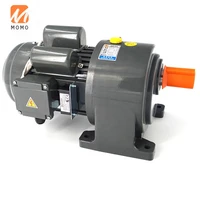 helical gear speed reducer with single phase motor