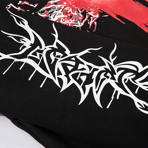 

Hip Hop Lightning Print Hooded Sweatshirts Hoodies Streetwear Fashion Casual Punk Rock Hipster Harajuku Tops Hoodie Outwear Thin