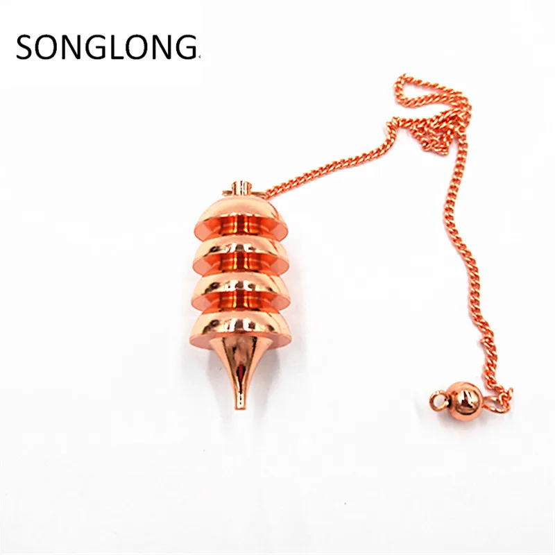 rose gold Подвеска Металл дух качели гадание гипноз Металл латунь не кристалл Металл медь твердый Стандартный маятник энергетическая терапия - Окраска металла: rose gold