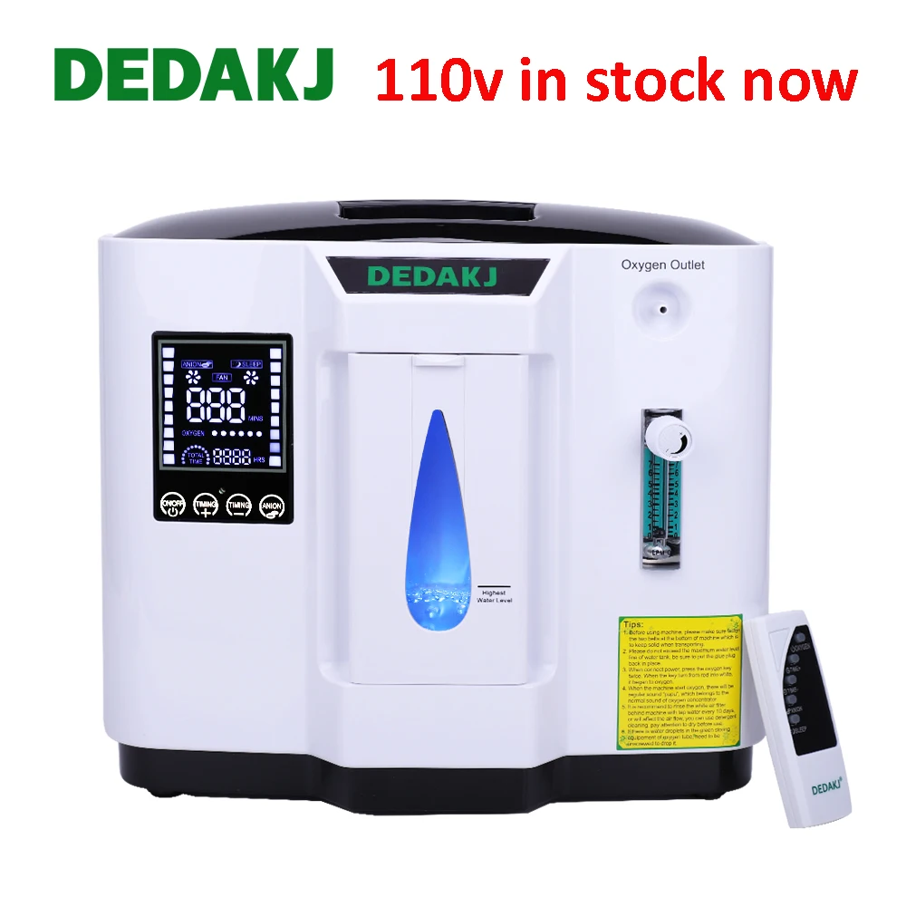 

DEDAKJ DE-1A 1L-7L Oxygen Generator Air Purifier 110V 220V Oxygen Concentrator Oxygenation Machine 110v 220v