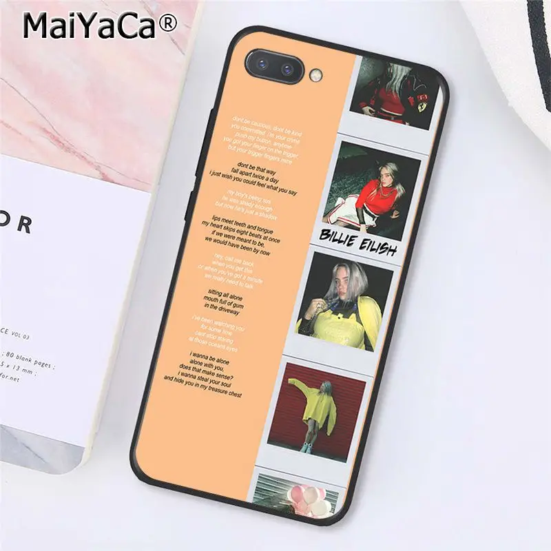 A13 MaiYaCa музыка певица звезда Billie Eilish чехол для телефона для huawei смартфона Honor 8X9 10 20 Lite 7A 5A 7C 10i 20i View20 - Цвет: A13