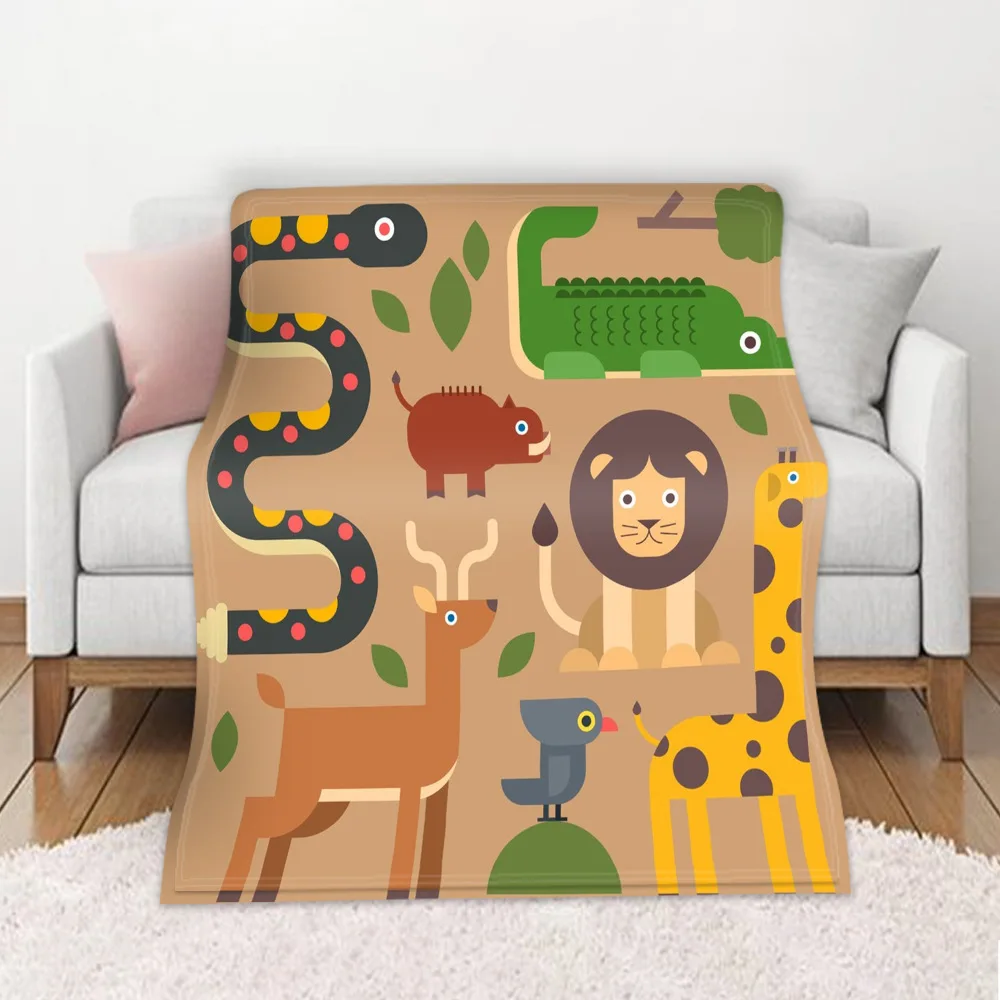 

Winter Casual Warm Dlanket Modern Decoration Living Room Children Bed Home Bedroom Sofa Flowers Printing Pattern Blanket Custom