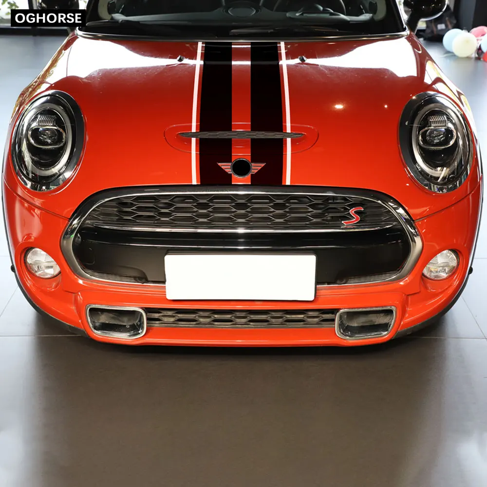 Автомобильный капот крышка двигателя виниловая наклейка полосатые наклейки для