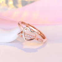 heart shape open ring design cute fashion love jewelry gifts for women girl child gifts adjustable rings