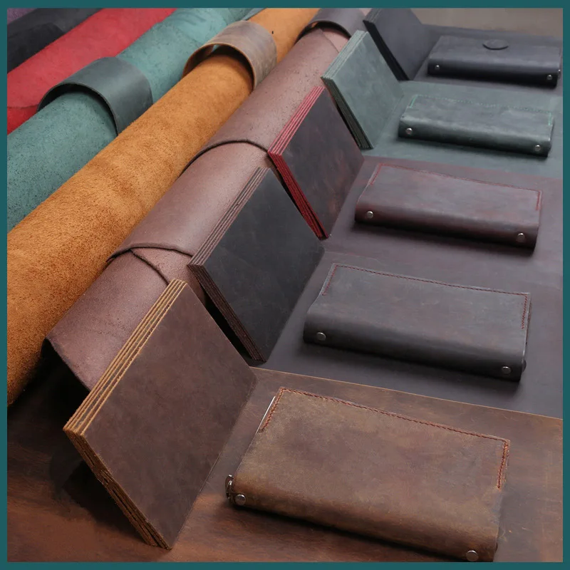 Кожа Crazy Horse коричневая воловья кожа для творчества искусство инструменты