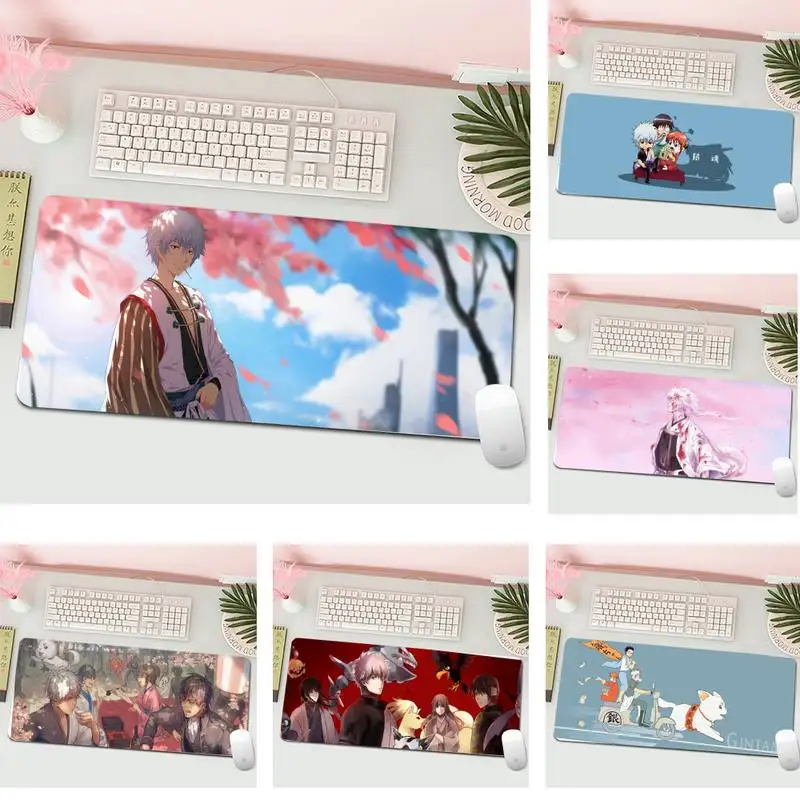 

Игровые скоростные мыши GINTAMA, розничная продажа, маленький резиновый коврик для мыши L, большая игровая клавиатура, Настольный коврик для ко...