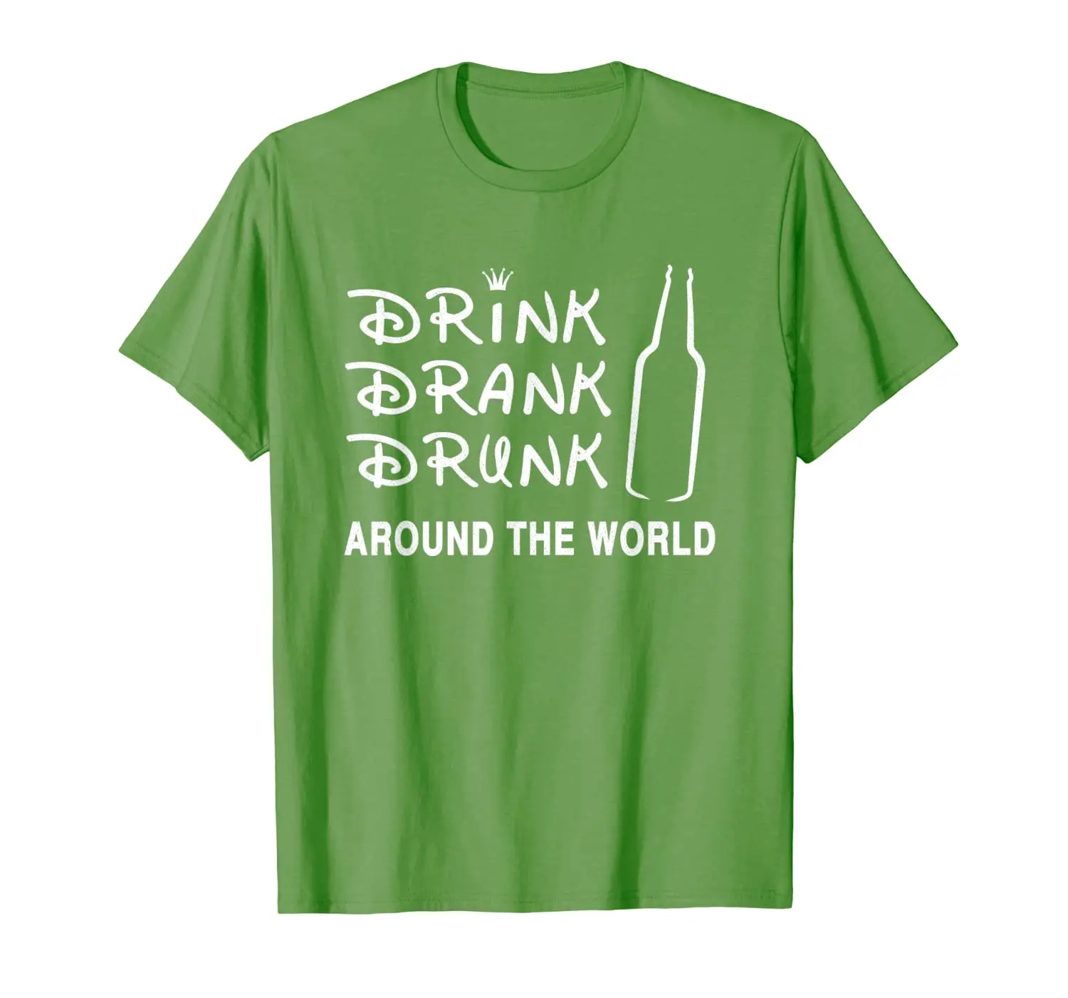 

Funny Distress Drink Drank Drunk Around The World Shirt