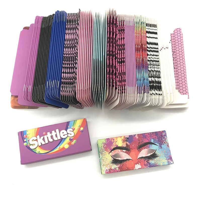 Упаковочная коробка для ресниц оптом под заказ 3D коробки норковых упаковка с