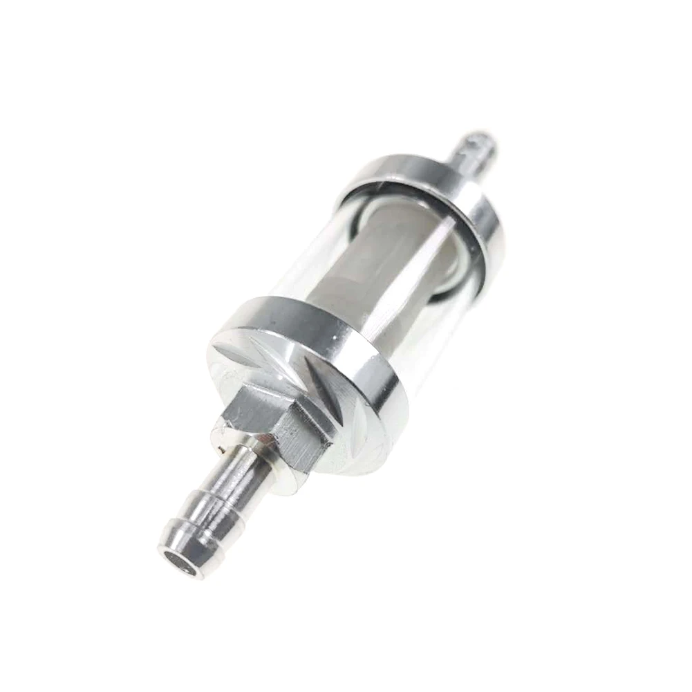 

Universal Inline Fuel Filter Transparent Professional Engine Accessories Petrol Aluminum Alloy Auto Parts Styling Easy Install