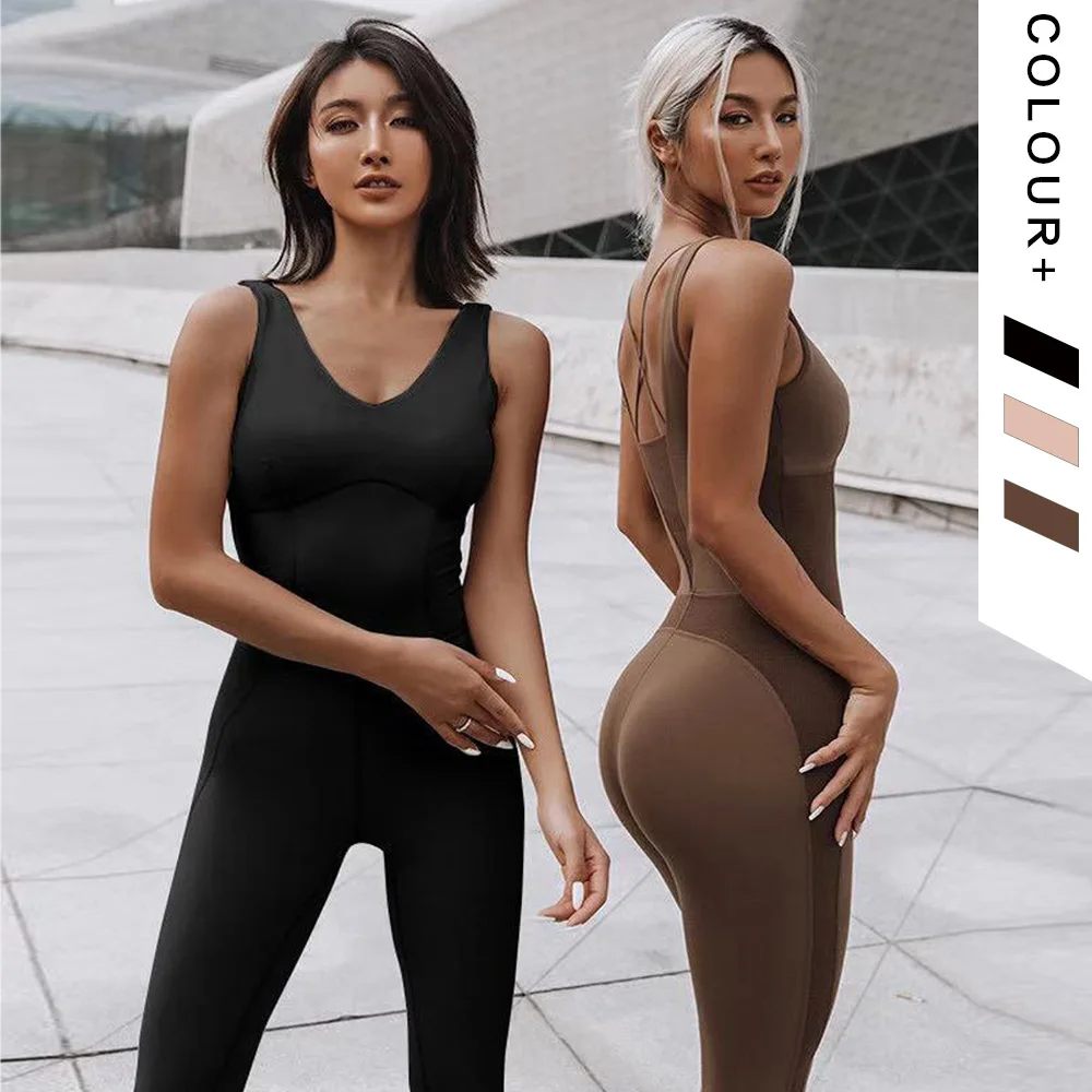 

Women Tracksuit Sport Outfit High Elastic Suit For Fitness Workout Clothes Yoga Set 2 Piece Gym Leggings Top Sportswear