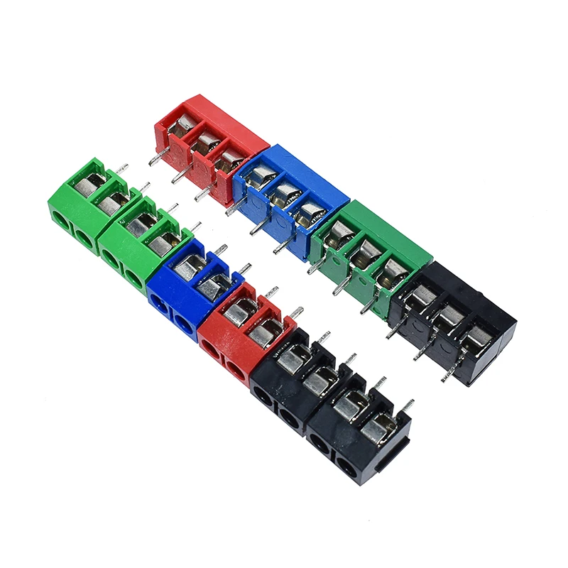 

10 шт. KF301- 2 P KF301- 3 P винт 5,0 мм Клеммная колодка 2 Pin 3 Pin pcb Клеммная колодка коннектор