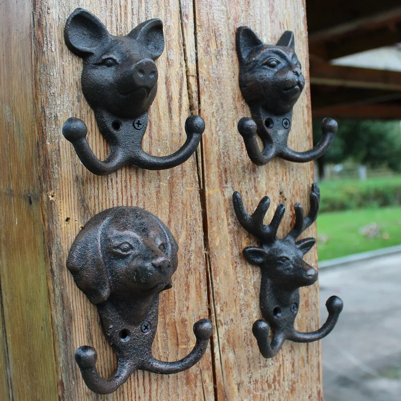 В европейском стиле ретро чугунные домашних животных статуи искусство стены