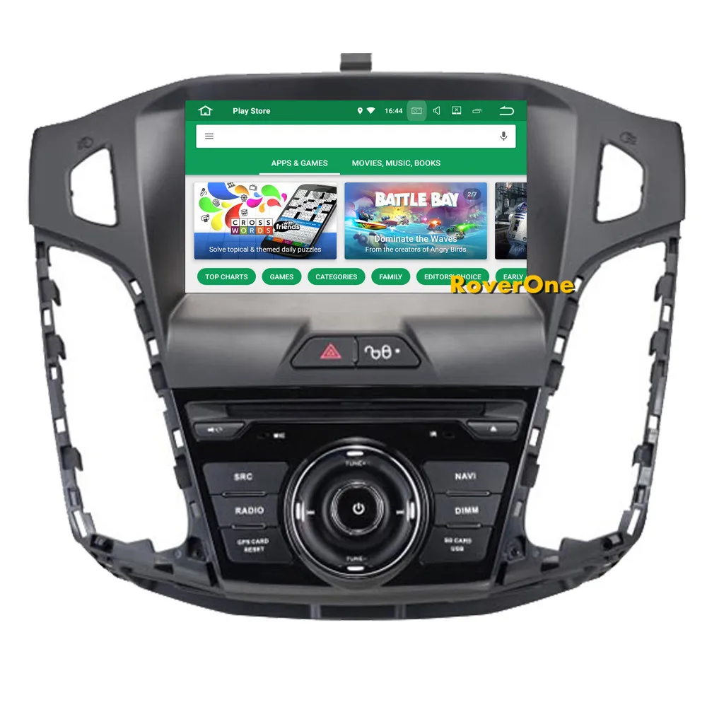 Автомобильный мультимедийный плеер RoverOne для Ford Focus 3 2012 2013 Android 9,0 4G+ 64G Авторадио DVD Радио Стерео gps навигация