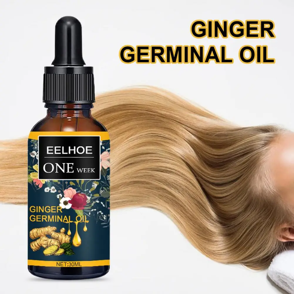 Имбирное прорастальное масло полезная Сыворотка для роста волос без повреждений
