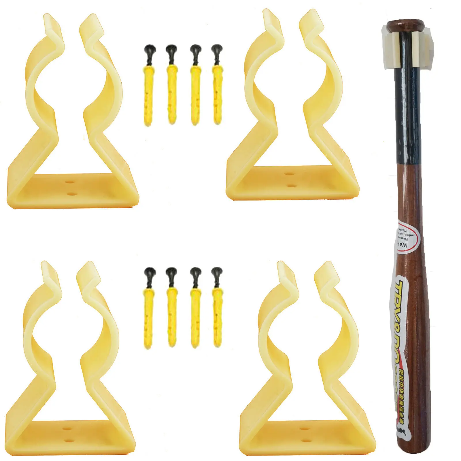 4 шт. настенный держатель для хранения бейсбольной биты|Детали инструментов| |