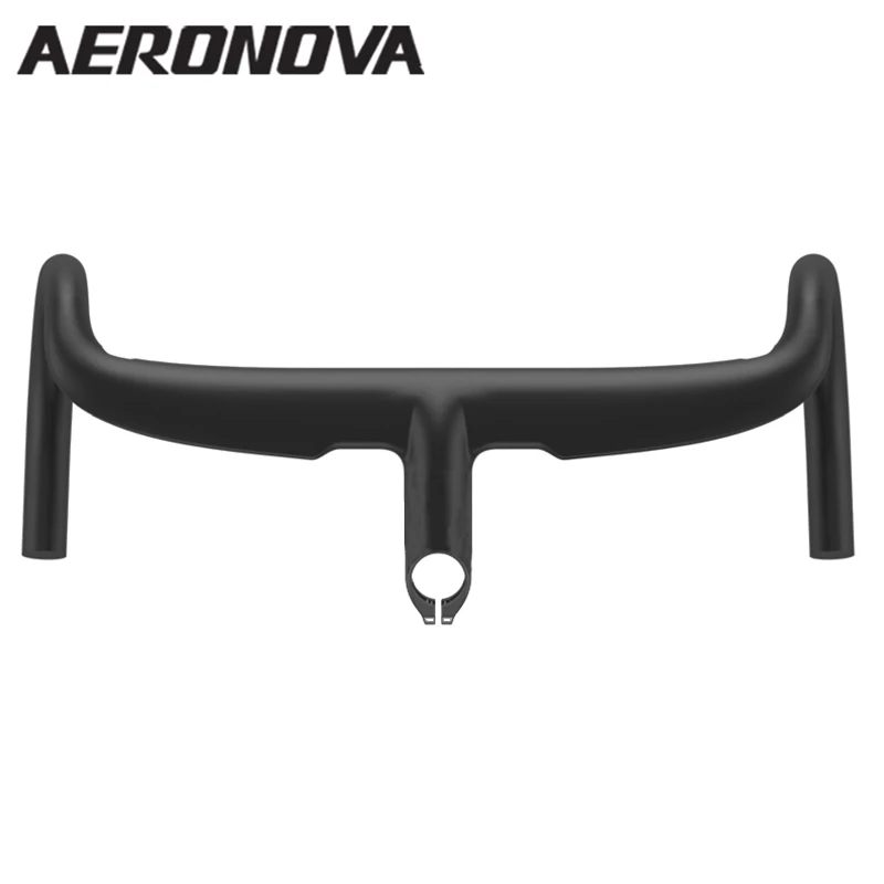 Карбоновый руль AERONOVA матовый для велосипеда без логотипа|Велосипедный руль| |
