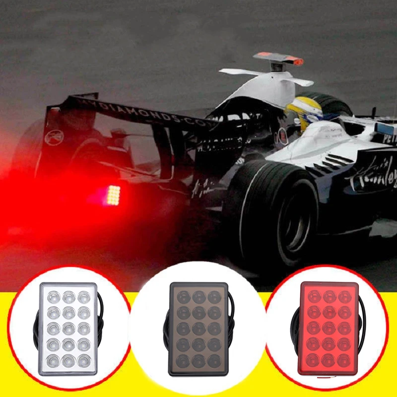 12V F1 Стиль DRL Красный 20 светодиодный задний стоп сигнал противотуманный