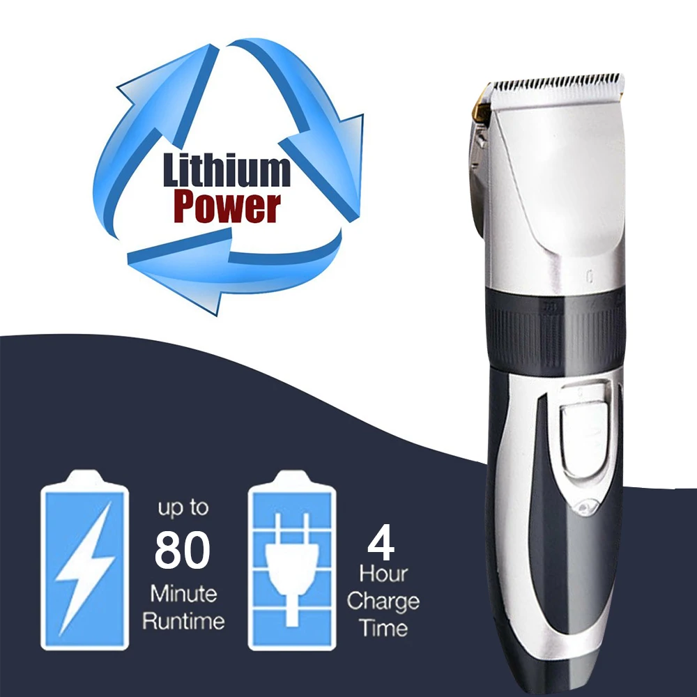 

Professional Hair Clippers Cordless Trimmer Shaver Cutter Quiet Adjustable Blade Basic Barber Set Men's Cordless Haircut Set