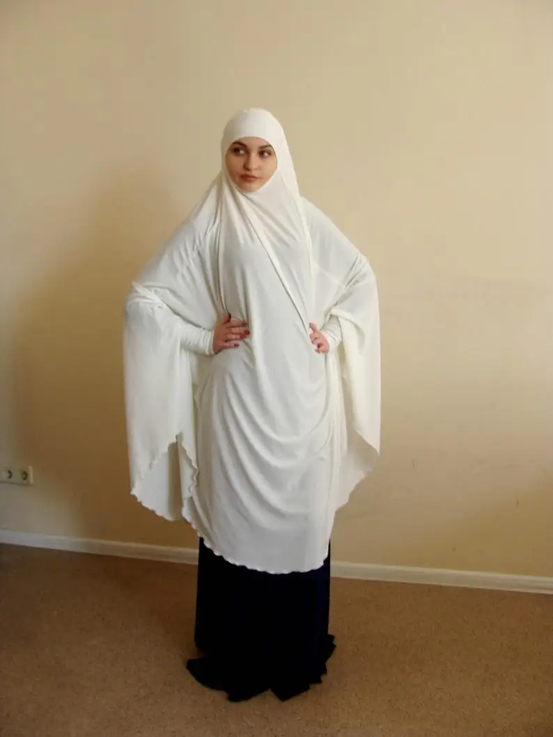 Большой хиджаб для мусульманской женщины Молитвенное платье Niquab шарф ислам