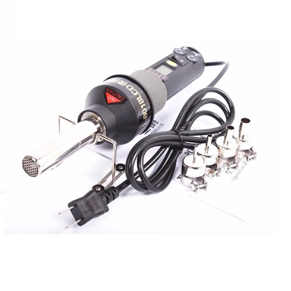 Gj-8018Lcd 220V 450W Degree Adjustable Electronic Heat Hot Air Desoldering Soldering Station+Electric Iron | Инструменты