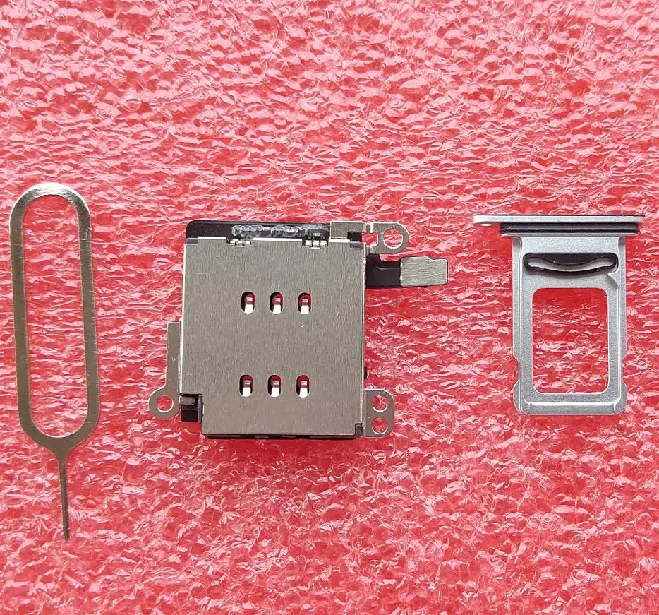 1set/lot for iPhone XR Dual SIM Card tray Holder Slot + reader flex cable open ejector Adapter Replacement | Мобильные телефоны и