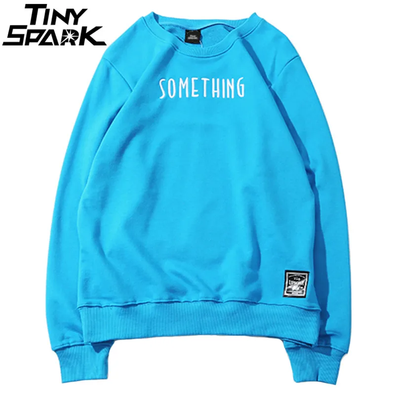 Мужская толстовка с вышивкой Повседневный хлопковый пуловер в стиле хип-хоп