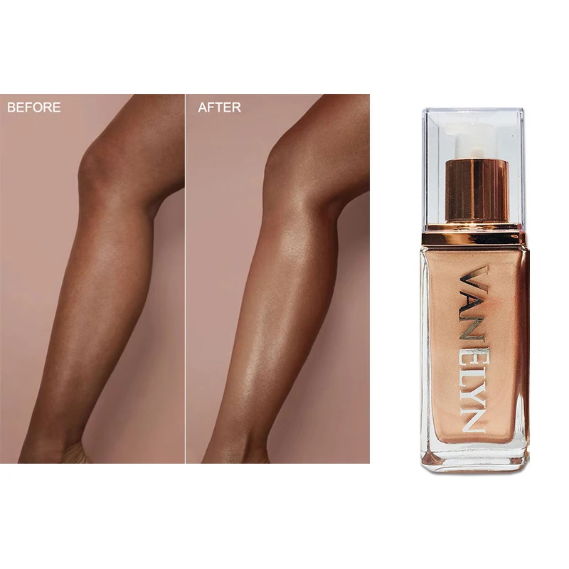 Горячая продажа жидкое тело хайлайтер осветляет свечение изюминкой красоты тела