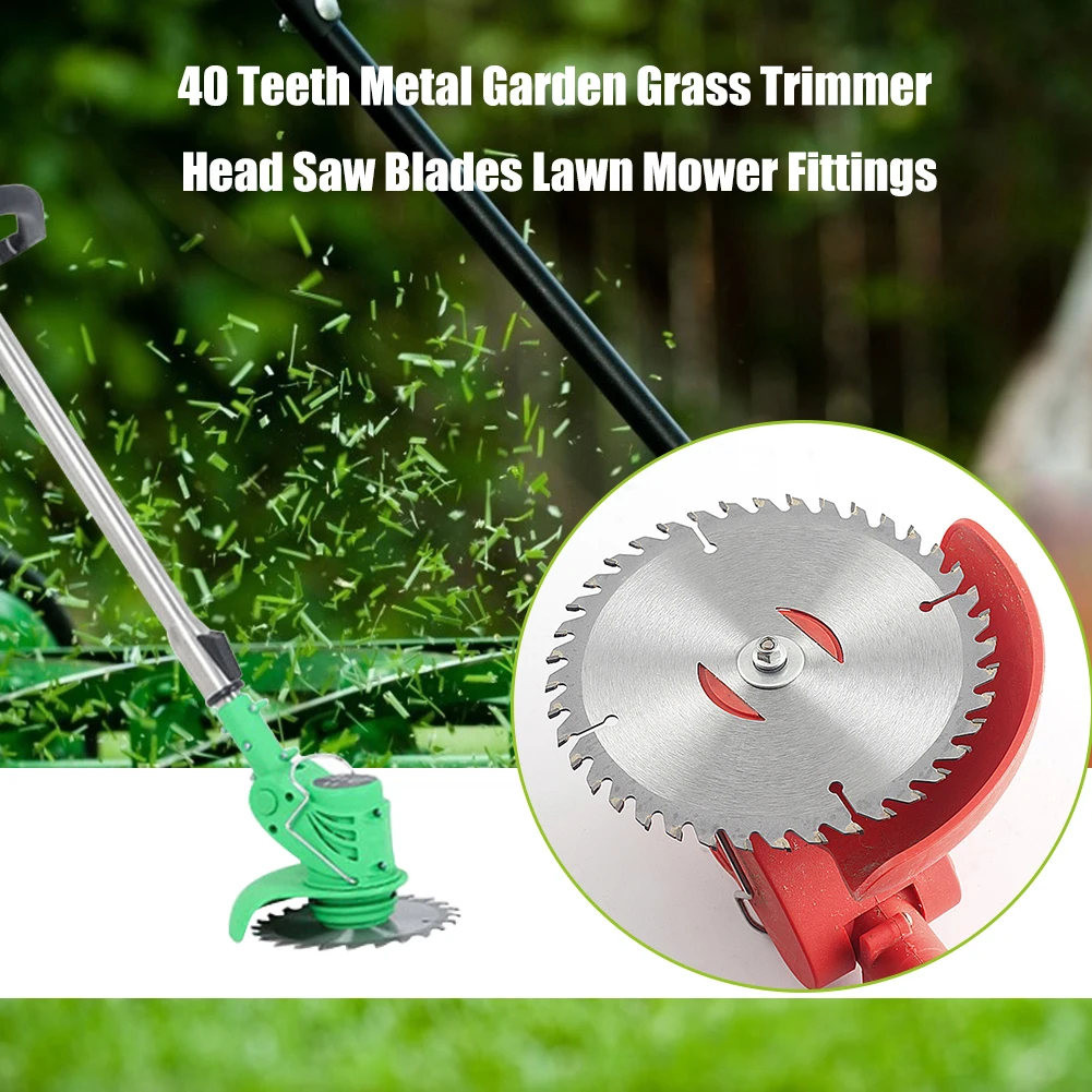 

40 Teeth Metal Grass Trimmer Head Blade Replacement Electric Weeder Saw Blades Lawn Mower Fittings Accessories for Garden Tool
