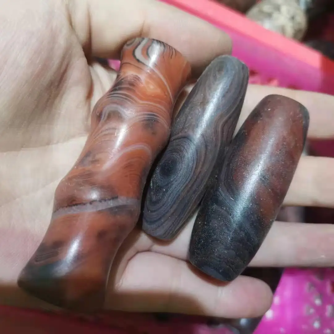 

Ancient folk Favorites Striped agate dzi large size wholesale pendant sieraden vintage jewelry jolleria de mujer vintage jewelry