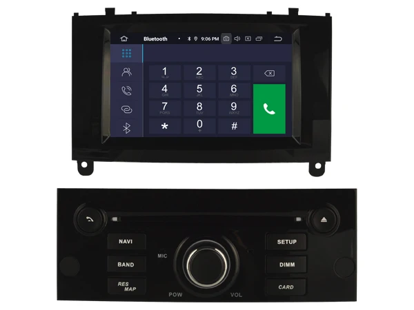 PX5 4g + 64g Android 9 0 автомобильный dvd-плеер для PEUGEOT 407 Автомобильный мультимедийный