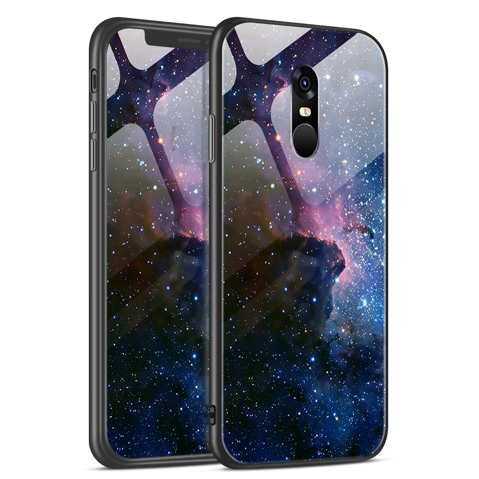 W104 Для Xiaomi Redmi Note 4/4X роскошный чехол из закаленного стекла для Remi Note 4 Pro CN Version/4 Gobal Version Fashion Soft Edge Shell - Цвет: W104