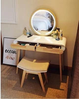 modern simple makeup table for women 80cm small family makeup table with light