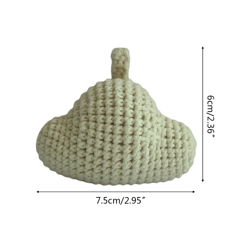 

Handmade Crochet Cloud Knitting Cotton Thread Teething Beads DIY Baby Pacifier Chain Accessories Infant Newborns Teether Toy Gif