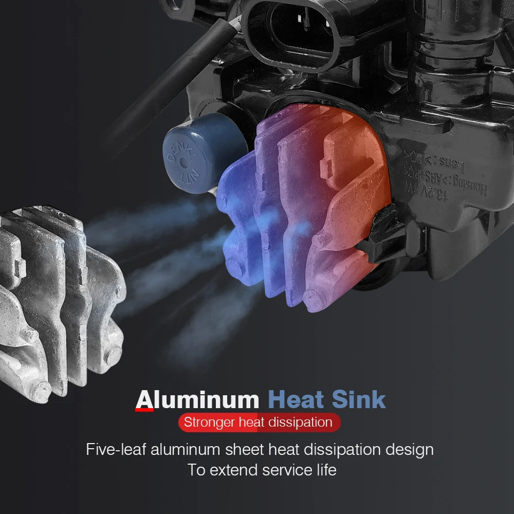 Cawanerl Автомобильный светодиодный проектор туман светильник H11 объектив