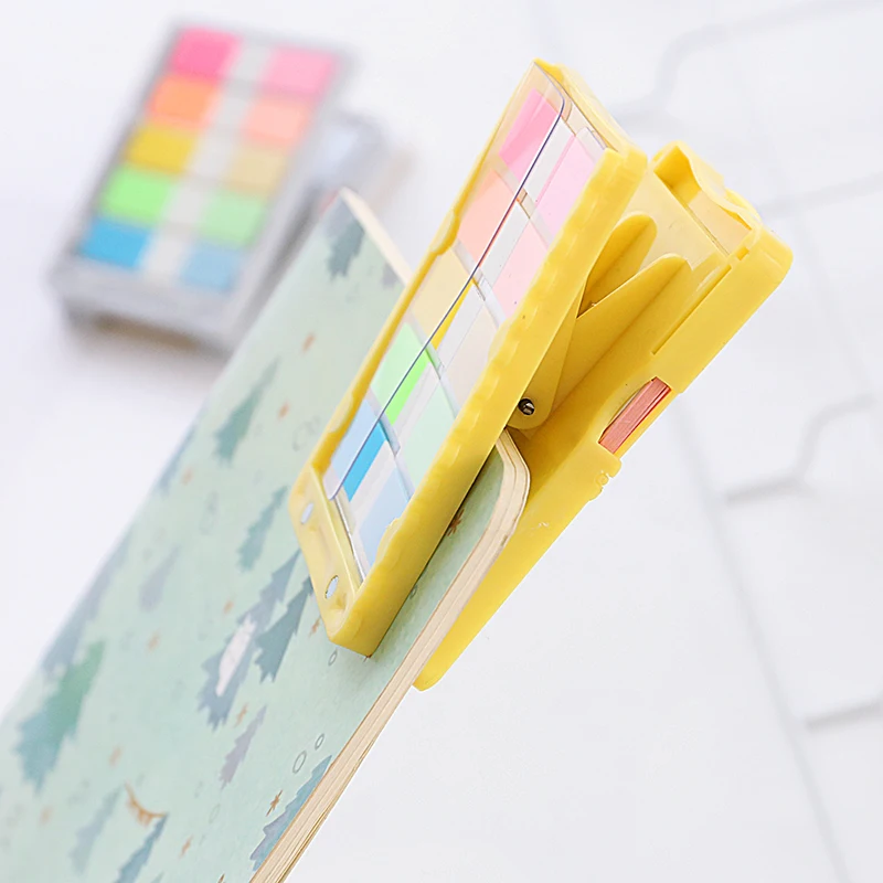 1 шт. многофункциональная мини блокнот с зажимом для книг N Times Sticky Notes школьные