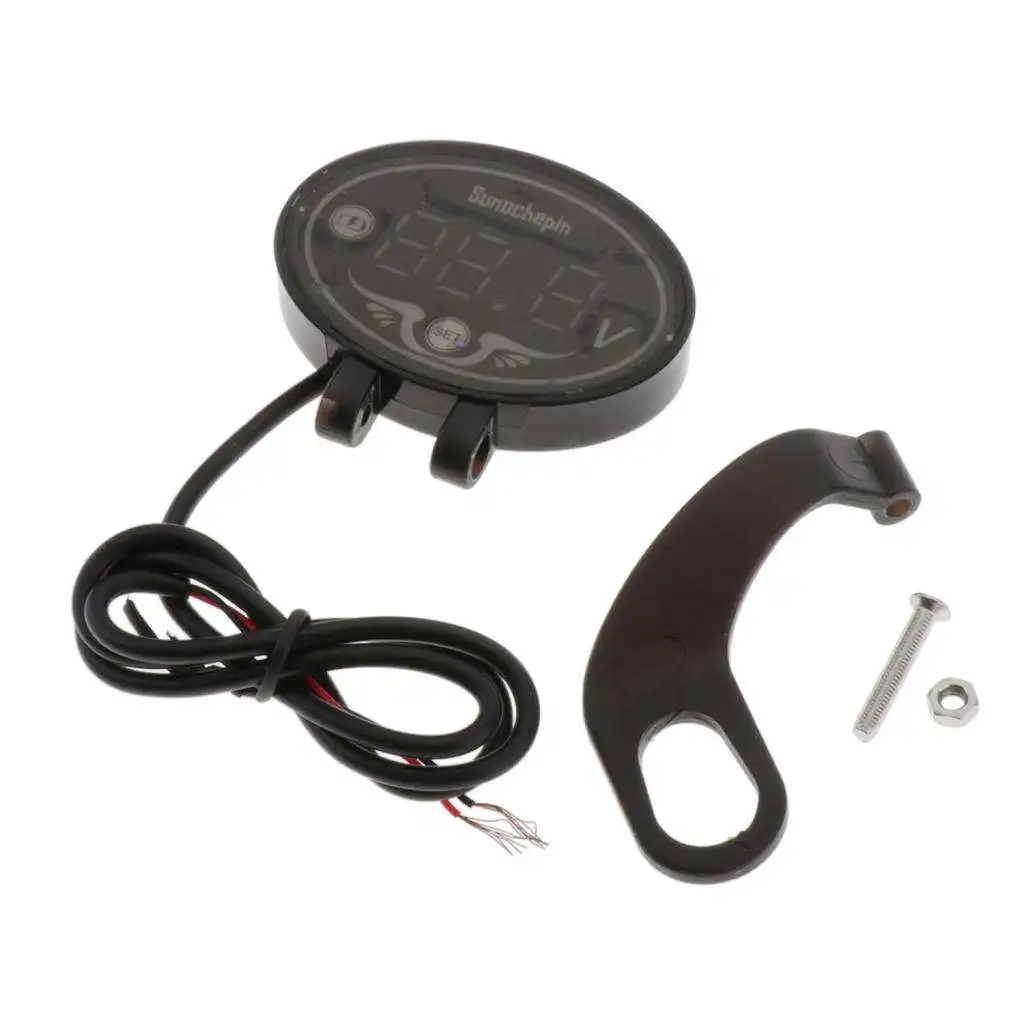 

12 В постоянного тока IP67 Водонепроницаемый вольтметр тестер измерительный присветодиодный Светодиодная панель для мотоцикла