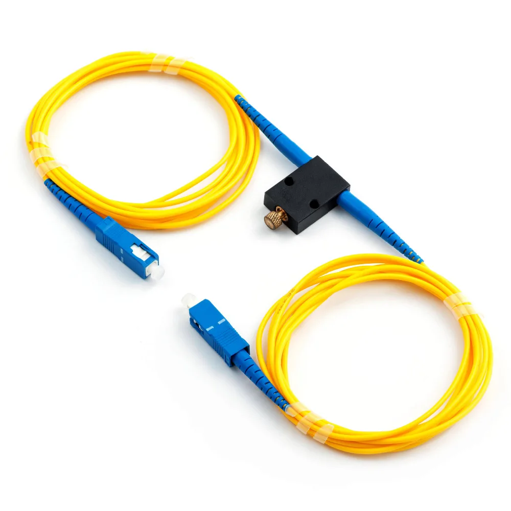 

Mechanical Variable Adustable Optical Singlemode 1260-1650nm SC/UPC Fiber Attenuator 0-35dB